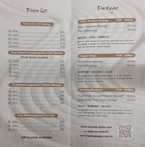 TAO Massage Westfield Airport West Shopping Centre - Thumbnail