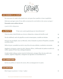 Menu LES GUSTAVES Page 1