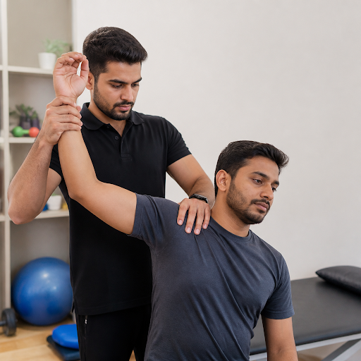 Struggling with long-lasting shoulder pain that makes daily tasks difficult? At Dr. Mohit (Physio…