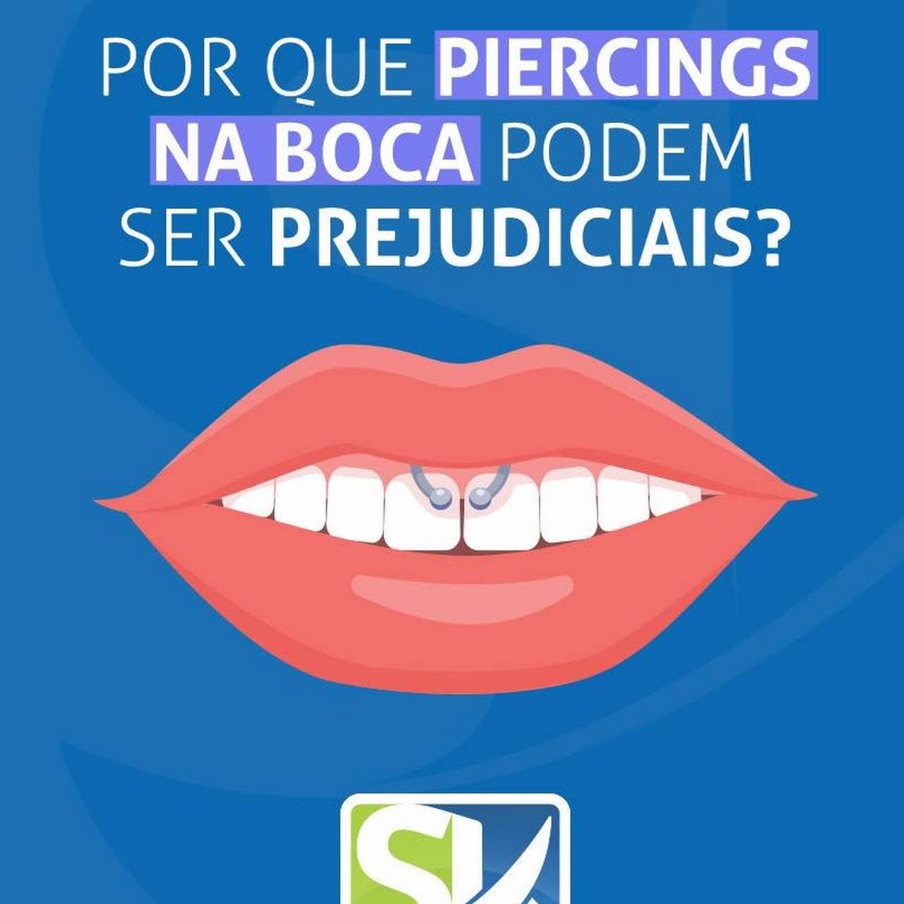 Quais os tipos de piercing na boca mais danosos à saúde bucal?