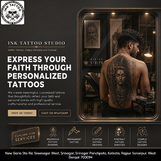 Ink Tattoo Studio specializes in custom and permanent tattoos, including meaningful religious des… post image