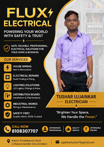 Flux Electrical /Tushar Ujjainkar – Electrician post image