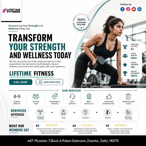 Experience personalized fitness with our expert trainers at Lifetime Fitness, the best gym in Dwa…