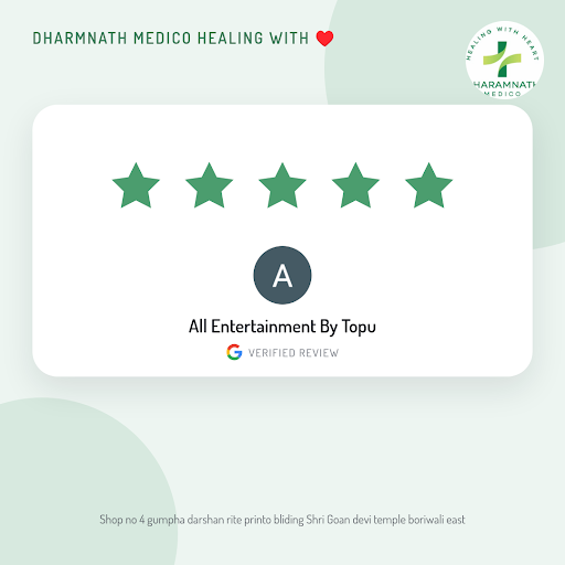 All Entertainment By Topu" raves about the exceptional service at DHARMNATH MEDICO HEALING WITH ♥…
