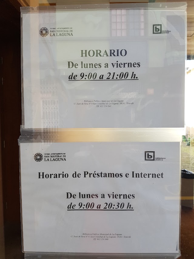 Biblioteca Municipal La Laguna Adrián Alemán de Armas