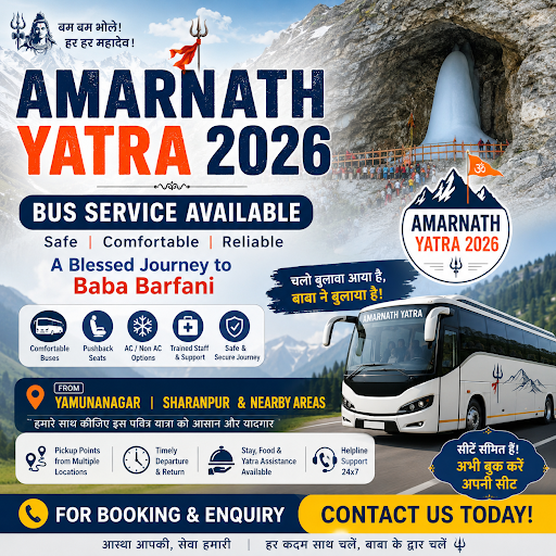 Amarnath Yatra 2026 Bus Service from Yamunanagar post image