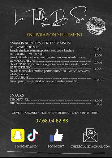 Photo 1 - La table de So « Burger »