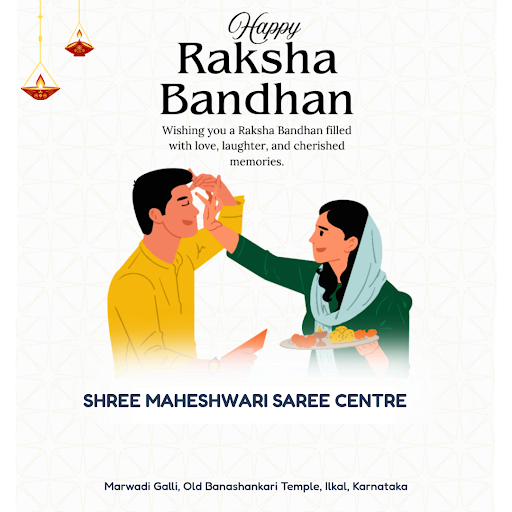 Happy Raksha Bandhan from Shree Maheshwari Saree Centre! Celebrate the bond of love and protectio… post image