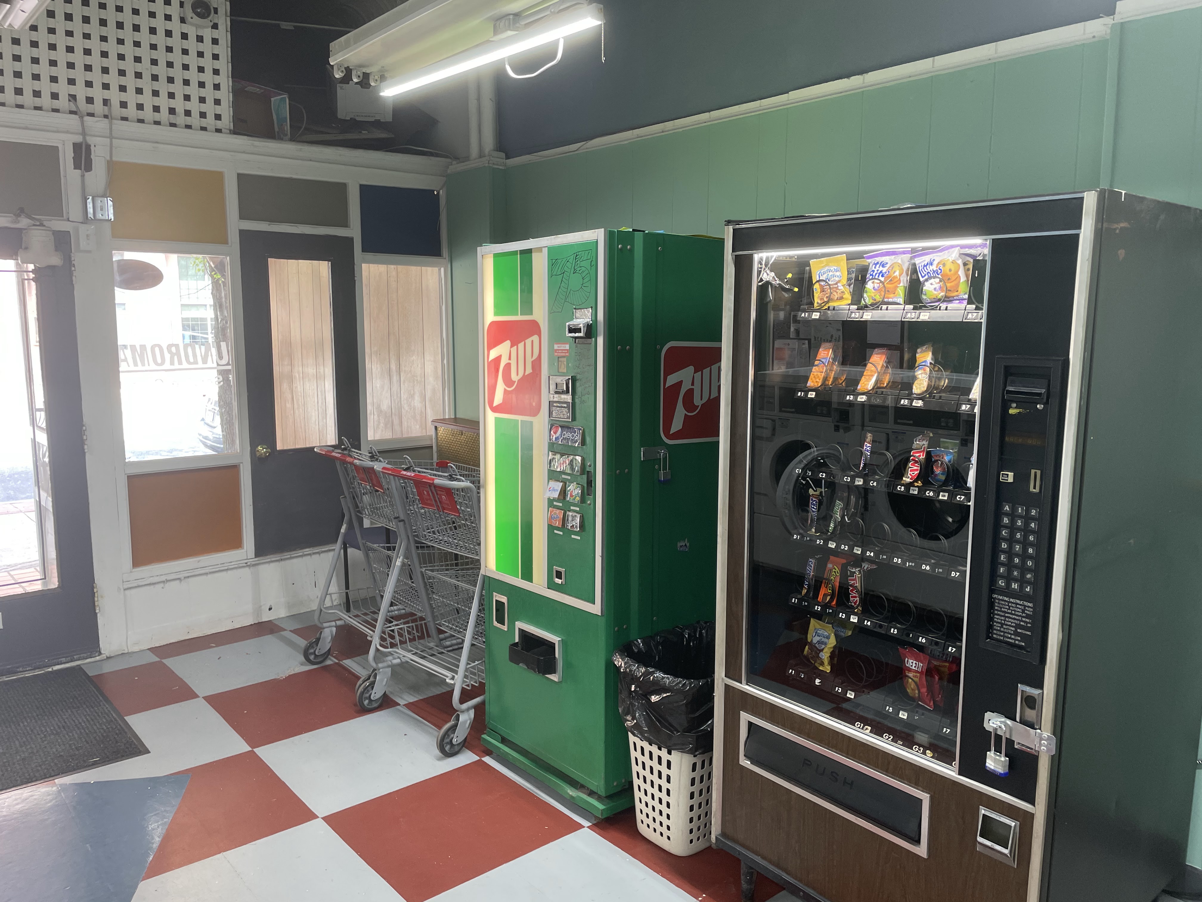Self-service laundry at Reed's Laundromat, Tyrone, PA