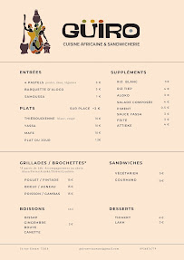 Menu Restaurant Guiro Page 2