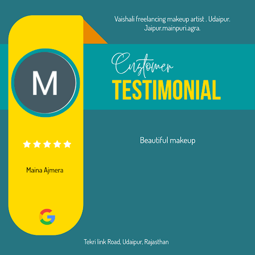 Maina, a delighted customer, gives a glowing 5-star review to Vaishali best freelancing makeup ar… post image
