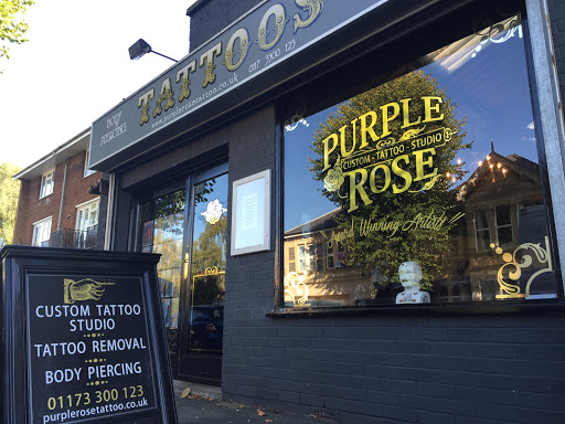 Purple Rose Tattoo Logo