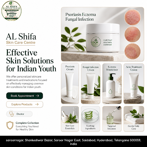 AL Shifa Skin Care Centre offers expert dermatology services including psoriasis, eczema, fungal… post image