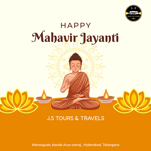 Celebrate Mahavir Jayanti with J.S Tours & Travels, your reliable car rental company in Hyderabad… post image