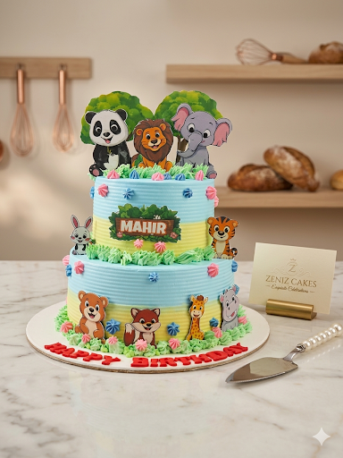 🦁 A Roar-some Jungle Adventure Cake for Mahir! 🎉 post image