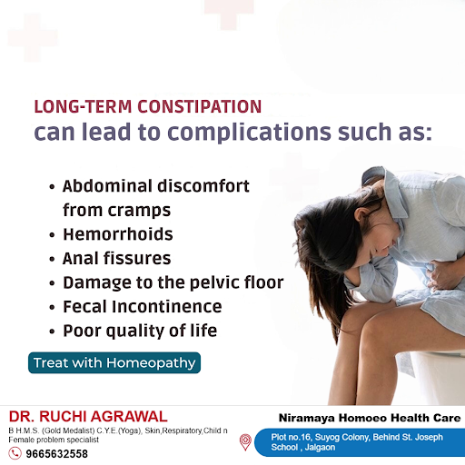 Long-term constipation can lead to serious complications, including abdominal cramps, hemorrhoids…