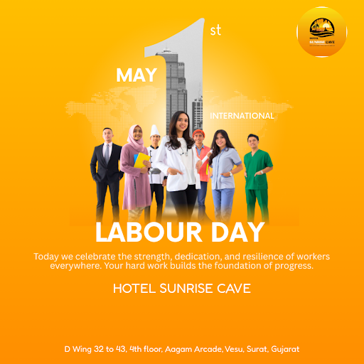 Happy Labour Day! Treat yourself to a well-deserved break at Hotel Sunrise Cave in Surat. Our ext… post image
