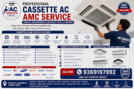 Best Cassette AC AMC Service in Mukherjee Nagar, Delhi | Annual Maintenance Contract, Repair & In… post image