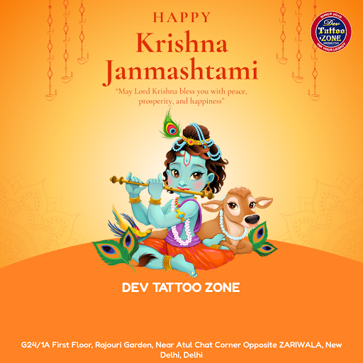 Wishing a joyful Janmashtami to all! As the best tattoo artist in New Delhi, we at Dev Tattoo Zon… post image