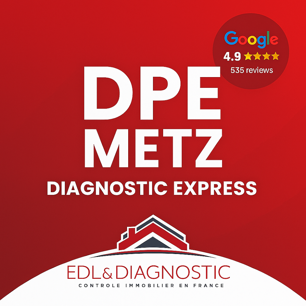 🥇 EDL & DIAGNOSTIC immobilier Metz - Dpe Metz - Audit énergétique Metz