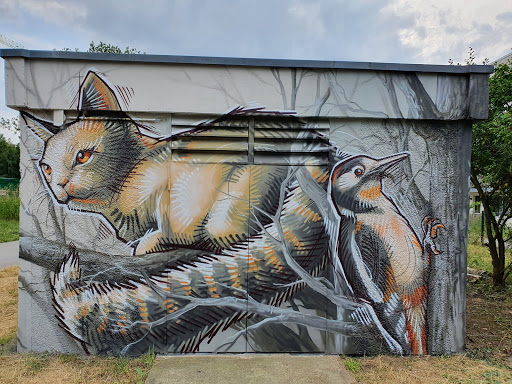 Graffiti Stadtwerke-Häuschen Berringerstraße Gallery - Germany