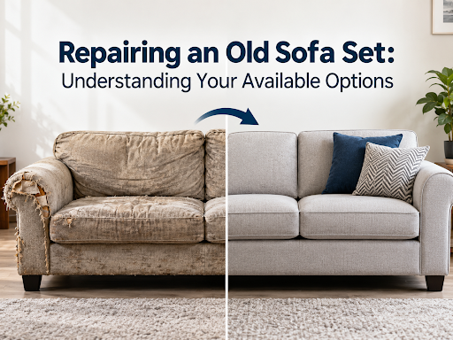 Repairing an old sofa set can be a practical option when the frame remains structurally sound but…