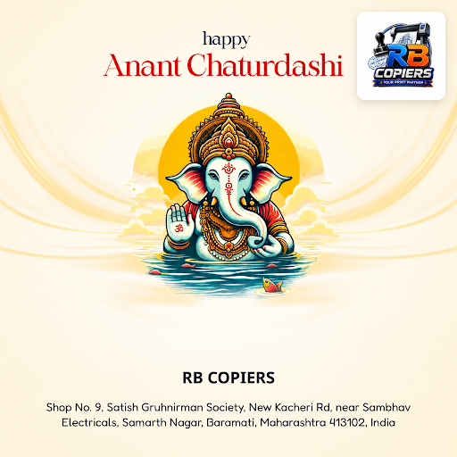Celebrate Anant Chaturdashi with RB COPIERS for all your jumbo print, rubber stamp, and colour Xe… post image