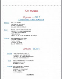 Menu La Terrasse Page 3