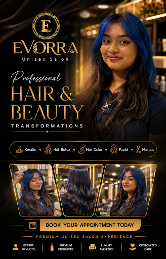 ✨ Creative Hair Colour at EVORRA Unisex Salon, Jalahalli West, Bangalore ✨ post image
