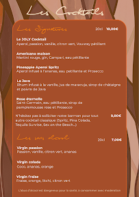 Menu La Joly Table Page 2