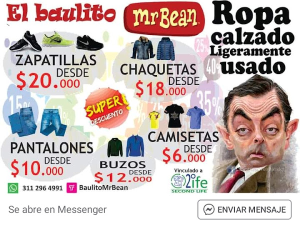 Venta y compra de usada el Baulito Mr Bean been, ropa de segunda