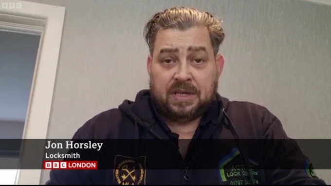 Jon Horsley Talking about rogue locksmiths