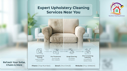 Our expert upholstery cleaning covers: post image