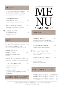 Menu Les Enfants Terribles Page 5