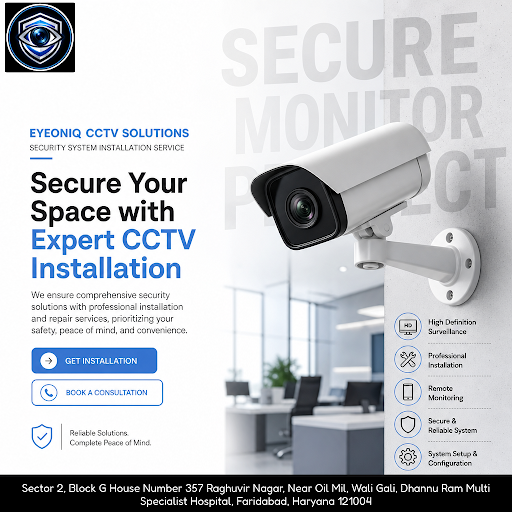 EYEONIQ CCTV SOLUTIONS provides expert CCTV installation and repair services in Faridabad. Specia… post image