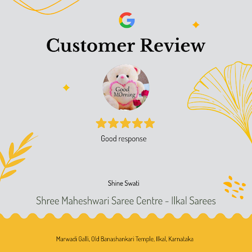 Shine's exceptional experience at Shree Maheshwari Saree Centre - Ilkal Sarees! She fell in love… post image