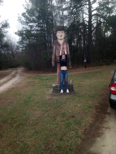 Carved Daniel Boone