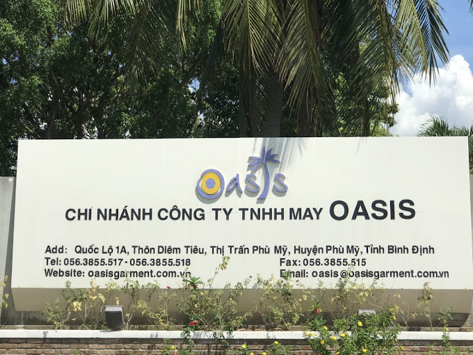 Chi Nhánh Công Ty TNHH May Oasis, QL1A, Phù Mỹ, Bình Định