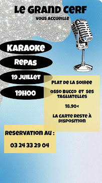 Menu Le grand cerf Page 2