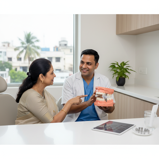 Missing teeth affecting your smile or chewing comfort? At Vasudha Hospital and Dental Clinic in V… post image