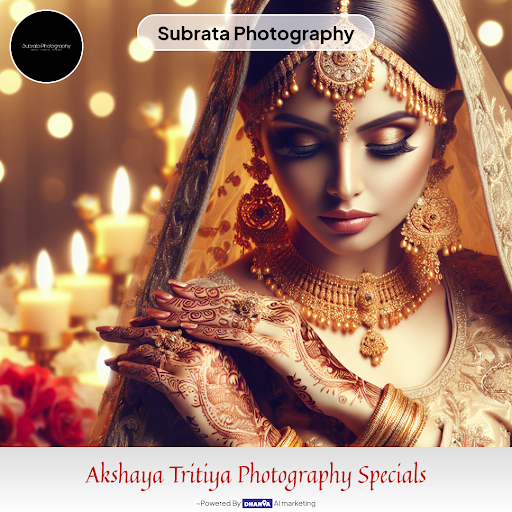 Capture everlasting memories with Subrata Photography! Celebrate Akshaya Tritiya Specials by book…