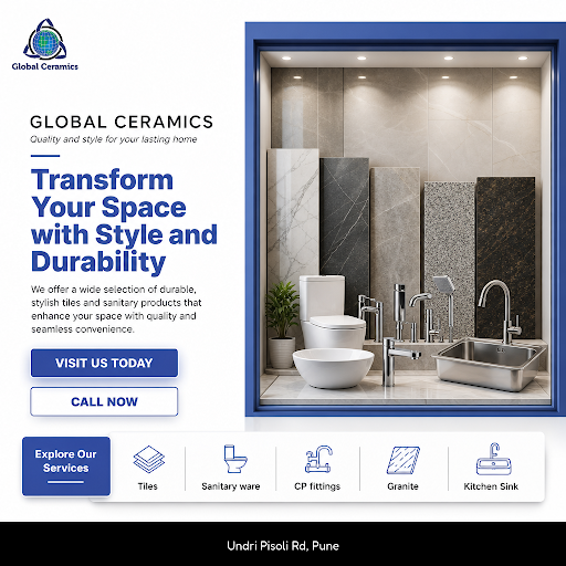 Discover high-quality CP fittings and Jaquar bathroom accessories at GLOBAL CERAMICS for stylish… post image