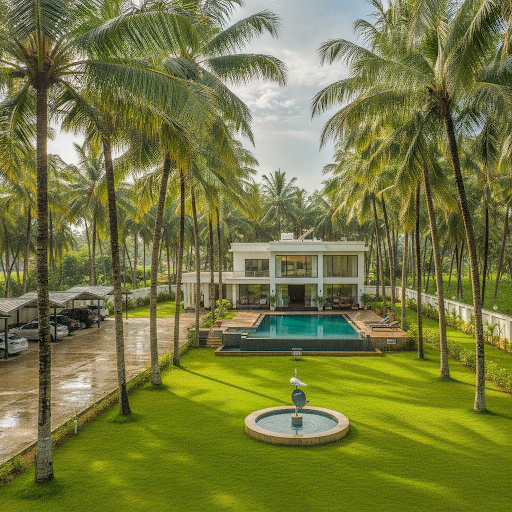 Experience the ultimate getaway at The White House 2BHK with Pool * साईरत्न लाँन, nestled among 5… post image