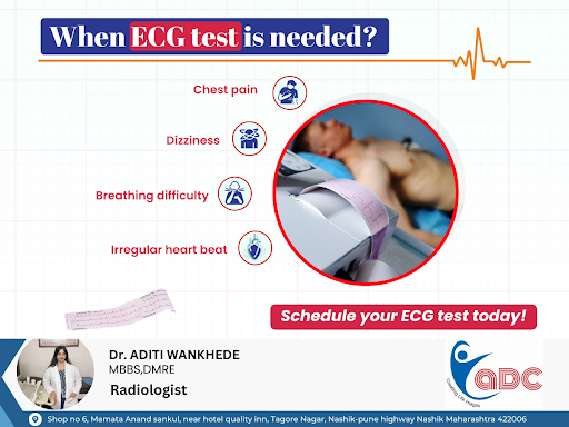 An ECG test is crucial when experiencing chest pain, dizziness, breathing difficulty, or irregula…