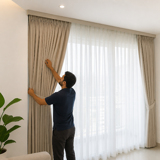 Transform your home or office with beautifully fitted curtains and blinds from National Furniture… post image