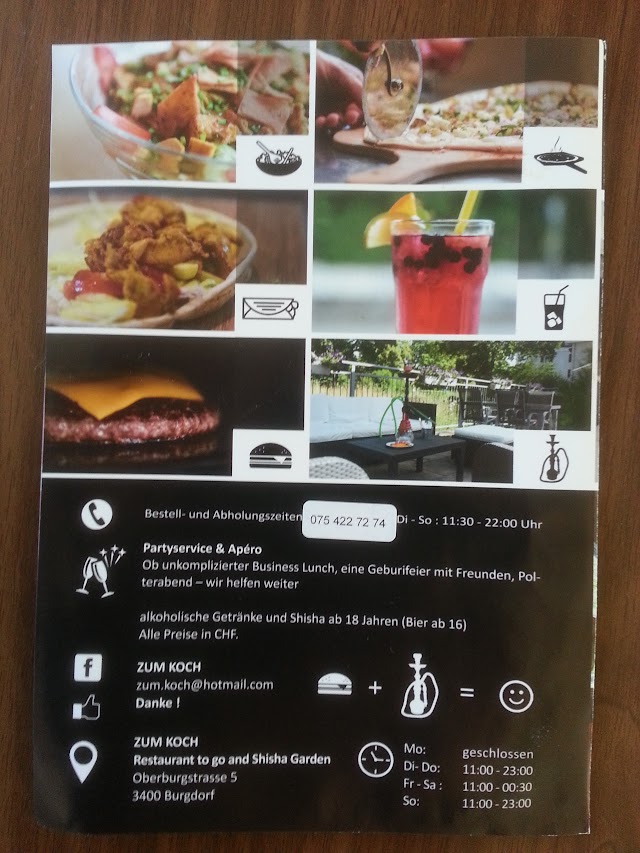 Zum Koch - Restaurant to go & Shisha Garden
