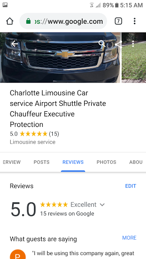 Charlotte Limousine Car Service Airport Transportation Private Chauffeur - Thumbnail