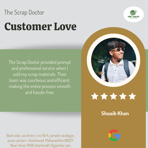 Shoaib Khan, a satisfied customer, raves about his experience at The Scrap Doctor in Pune. He lov…