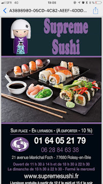 Menu SUPREME SUSHI Page 2