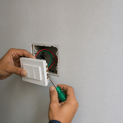 Need a fast, safe switch replacement at home or office? VATSAL ELECTRICALS in Jayraj Plot, Rajkot…